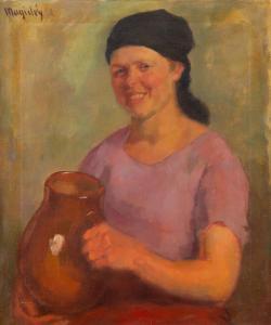 MAGIDEY Wladimir 1881,Housewife with a jug,1922,Desa Unicum PL 2021-06-24