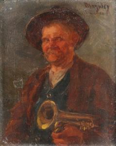 MAGIDEY Wladimir 1881,Portrait of a Musician,Tiroche IL 2022-01-30