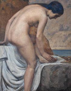 MAGNAN BERNARD Pierre 1880,A bather on the shore,Christie's GB 2013-06-06