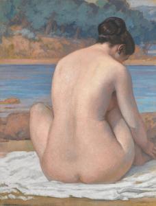 MAGNAN BERNARD Pierre 1880,After the bath,Sotheby's GB 2024-04-10