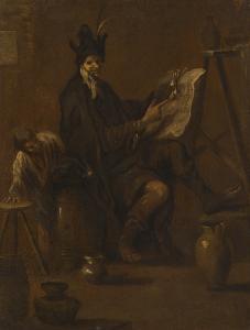 MAGNASCO IL LISSANDRO Alessandro 1667-1749,A PHILOSOPHER IN HIS STUDY,Sotheby's GB 2017-12-05
