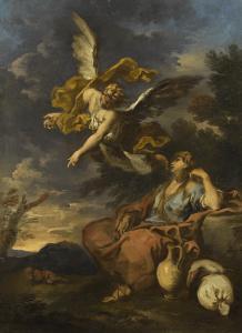 MAGNASCO IL LISSANDRO Alessandro 1667-1749,HAGAR AND THE ANGEL,Sotheby's GB 2017-07-06