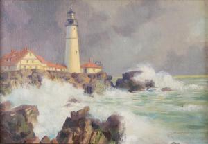 MAGNUSSEN Christian Carl 1821-1896,Lighthouse at Balboa Island,Bonhams GB 2012-08-26
