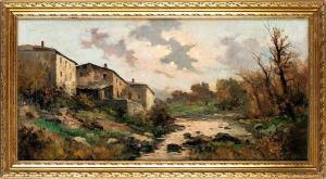 MAGROTTI Ercole 1890-1967,paesaggio lombardo,Casa d'Aste Arcadia IT 2023-10-26