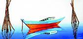 MAHAJAYA KADEK Hendra,Orange and Blue Boat,2012,Sidharta ID 2013-06-01