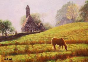 MAHER Pat,Horse Grazing in the Field,Gormleys Art Auctions GB 2015-11-03