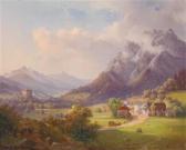 MAHLKNECHT Edmund,Blick auf den Grimming und Schloss Trautenfels,1867,Palais Dorotheum 2010-06-14