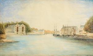MAHONEY James 1810-1879,View of Cork Harbour,Morgan O'Driscoll IE 2024-02-26