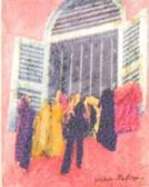 MAHONEY Joella Jean 1933,American Washing Day + Shutters,c.1988,Theodore Bruce AU 2017-03-26