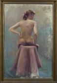 MAHONEY Vivian 1900-1900,Seated Nude Woman,St. Charles US 2007-10-06