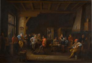 MAHU Victor 1665-1700,Peasants merry-making in an inn,Sotheby's GB 2021-03-24