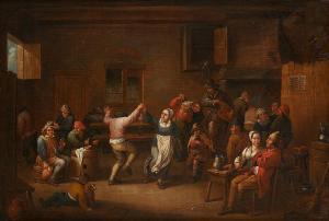 MAHU Victor 1665-1700,Scène de réjouissances dans une auberge,Horta BE 2020-10-12