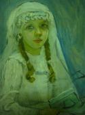MAHUDEZ Jeanne L. Jacontot 1876-1956,La fille du peintre,1923,Rossini FR 2010-09-21