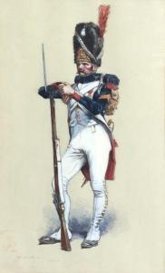 MAHUT M,Portrait de soldat de l'Empire,1912,Millon & Associés FR 2020-03-10