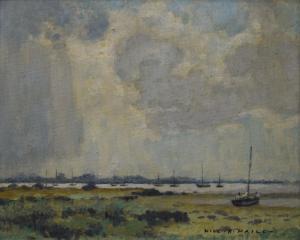 Maile William H 1900-1900,Cloud Study on the Blackwater,Rowley Fine Art Auctioneers GB 2022-02-12
