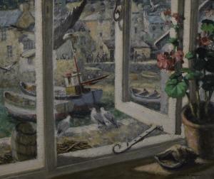Maile William H 1900-1900,From a Polperro Window,20th century,Rowley Fine Art Auctioneers 2021-10-09