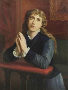 MAILLARD R,Jeune fille en prière,1948,Delorme-Collin-Bocage FR 2009-03-04