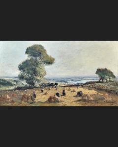 MAILLAUD Fernand 1862-1948,LE TRAVAIL DES CHAMPS,Besch Cannes Auction FR 2023-12-30