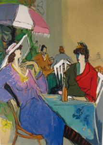 MAIMON Moisej Leibovits 1860,Cafe Scene with Women Seated at a Table,Litchfield US 2010-04-28