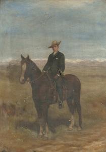 Main C 1889,Portrait of a mounted gentleman, the Rockies beyond,1989,Bonhams GB 2006-02-07