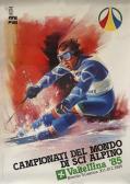 MAINARDI Elvio,Campionati del mondo di sci alpino / Valtellina,1985,Aste Bolaffi 2021-03-18