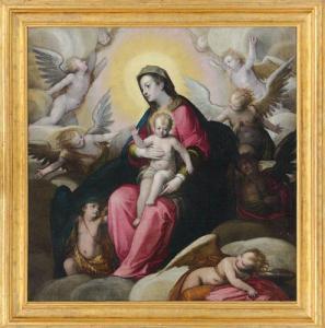 MAINARDI IL CHIAVEGHINO Andrea,La Vergine con il Bambino fra gli angeli,Meeting Art 2014-04-25