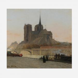 MAINCENT Gustave 1850-1887,Notre-Dame de Paris,1880,Rago Arts and Auction Center US 2022-05-25