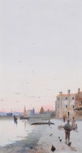 MAINELLA Raffaele 1856-1941,Scorcio veneziano,Antonina IT 2014-02-25