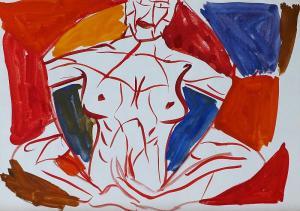 MAINER Martin 1959,Woman´s nude,Vltav CZ 2017-04-27