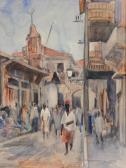 MAINWARING Geoffrey Richard 1912-2000,Market Place, Port Said,1946,Elder Fine Art AU 2023-07-31
