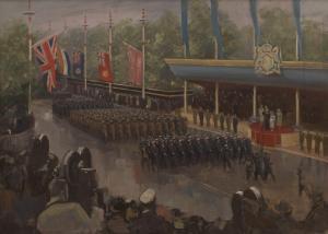 MAINWARING Geoffrey Richard 1912-2000,Study of Victory March, London,Leonard Joel AU 2019-06-04