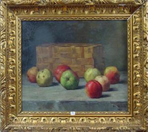MAIRET Charles J 1878-1957,Nature morte aux pommes,1901,Siboni FR 2015-09-16