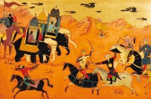 MAISON DUMAS,cavaliers indo-perses,1935,Neret-Minet FR 2017-05-04