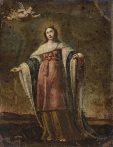 MAITRE DES CORTEGES,Sainte Catherine,17th century,Artcurial | Briest - Poulain - F. Tajan 2023-09-26