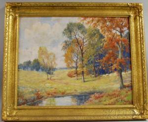 MAJOR B 1800-1900,Autumn Landscape,Skinner US 2012-04-11