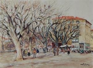 MAJOR B 1800-1900,Parisian street scene,Charlton Hall US 2015-12-05