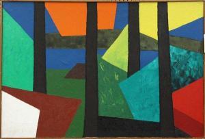 MAJOR Emery,Lakeshore in New Hampshire,1965,Clars Auction Gallery US 2009-03-07
