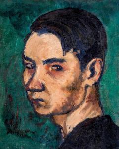 MAJOR Henrik 1895-1948,Portrait of a man,1918,Nagyhazi galeria HU 2021-02-25