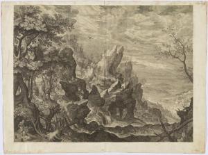 MAJOR Isaak 1576-1630,Rocky landscape with Saint Jerome and the lion,1622,Galerie Koller 2023-03-31