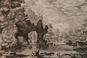 MAJOR Isaak 1576-1630,View of a River with a Natural Arch at Left,1600,Rachel Davis US 2017-10-21