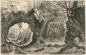 MAJOR Isaak 1576-1630,Wasserfall rechts von einem Felsentor,Galerie Bassenge DE 2020-11-25