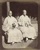 MAJOR J C Watson,Portrait of two Buddhist priests at T'ien-t'ung-ss,1871,Galerie Bassenge 2014-12-03