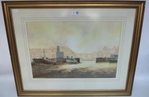 MAJOR Michael,Scarborough Harbour at Low Tide,1988,David Duggleby Limited GB 2016-09-17