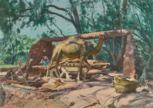 MAJORELLE Jacques 1886-1962,A Sakieh (Waterwheel), Egypt,Sotheby's GB 2024-04-23