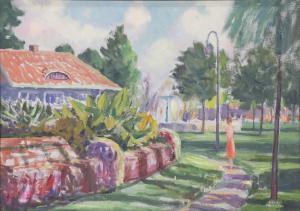 MAKIELSKI Leon A 1885-1974,Greenhouse in the Park,1931,Clars Auction Gallery US 2019-05-19