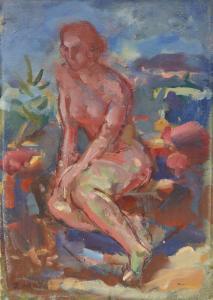 MAKO Sergej Alexandrow 1885-1953,Seated Nude,Shapiro Auctions US 2022-10-15