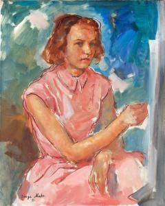 MAKO Sergej Alexandrow 1885-1953,Young Girl,1951,Shapiro Auctions US 2022-10-15