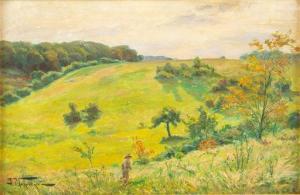 MAKOVSKI Aleksandr Vladimir 1869-1924,Field on a Hillside,Shapiro Auctions US 2020-07-25