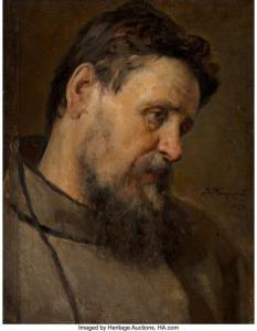 MAKOVSKI Aleksandr Vladimir,Portrait of a revolutionary, Alexander Soloviev,1879,Heritage 2021-06-04