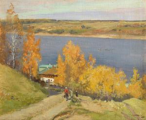 MAKOVSKI Aleksandr Vladimir 1869-1924,View of Plios,1918,MacDougall's GB 2023-12-05